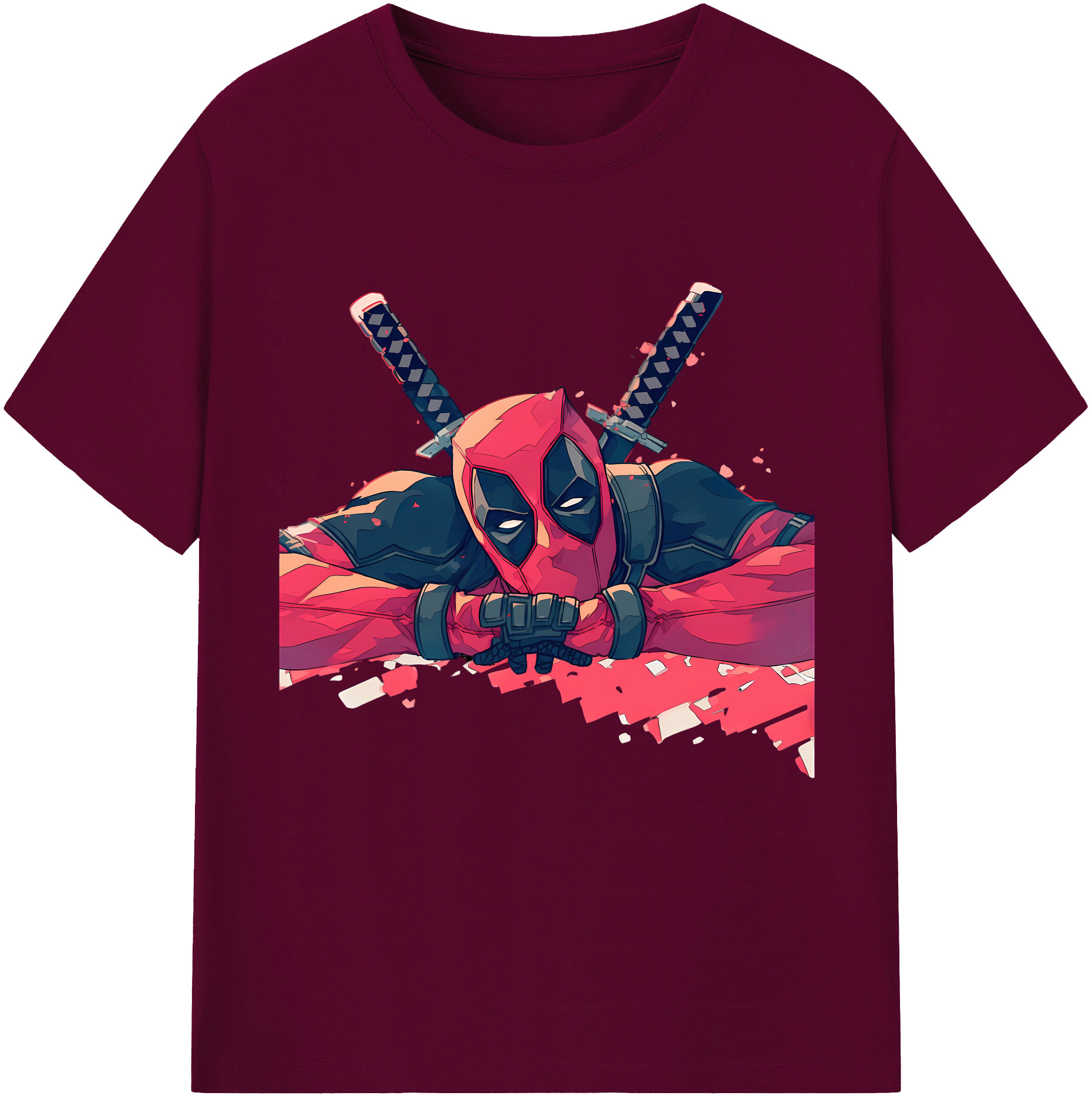 （画像用） Deadpool デッドプール レディースカジュアルプリントTシャツ（綿100％）